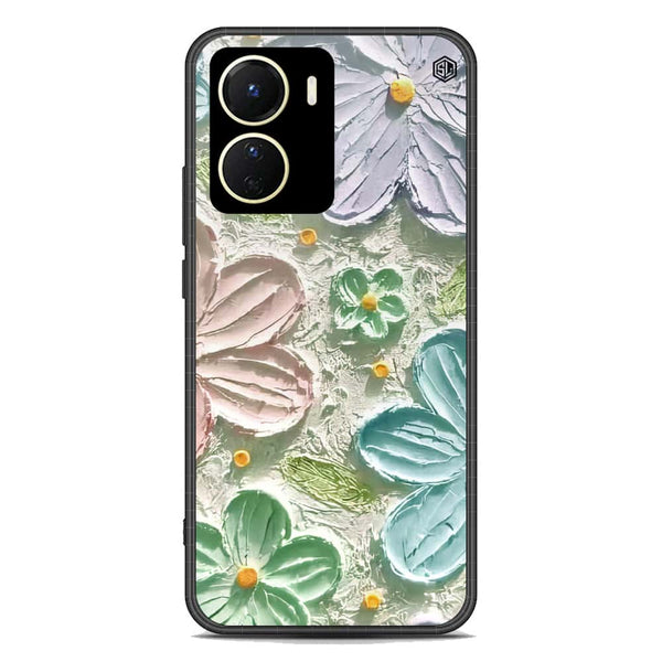 Floral Series Soft Phone Case - Premium Glass Case - Design 15 - Vivo Y56 5G
