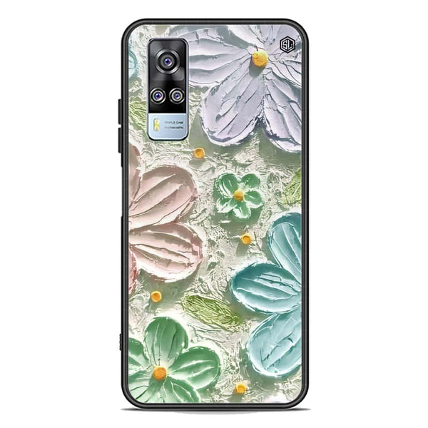Floral Series Soft Phone Case - Premium Glass Case - Design 15 - Vivo Y51 (2020 December)