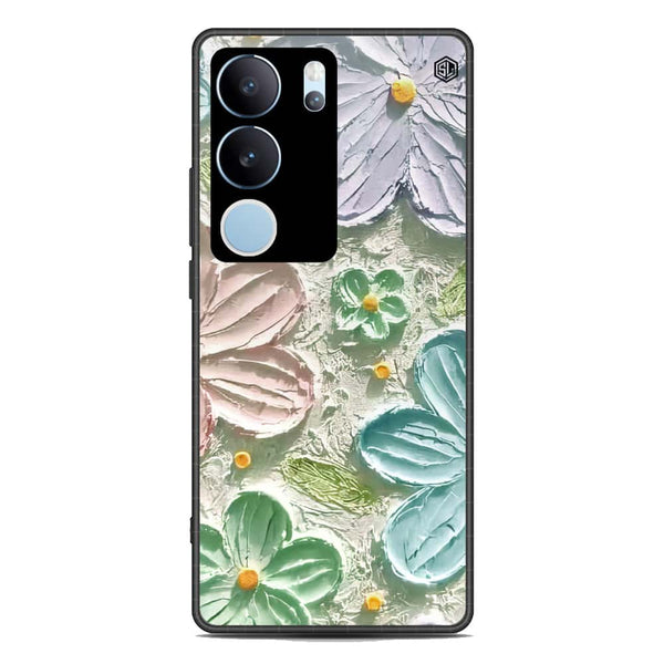 Floral Series Soft Phone Case - Premium Glass Case - Design 15 - Vivo V29