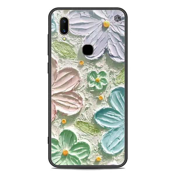 Floral Series Soft Phone Case - Premium Glass Case - Design 15 - Vivo V11 Pro