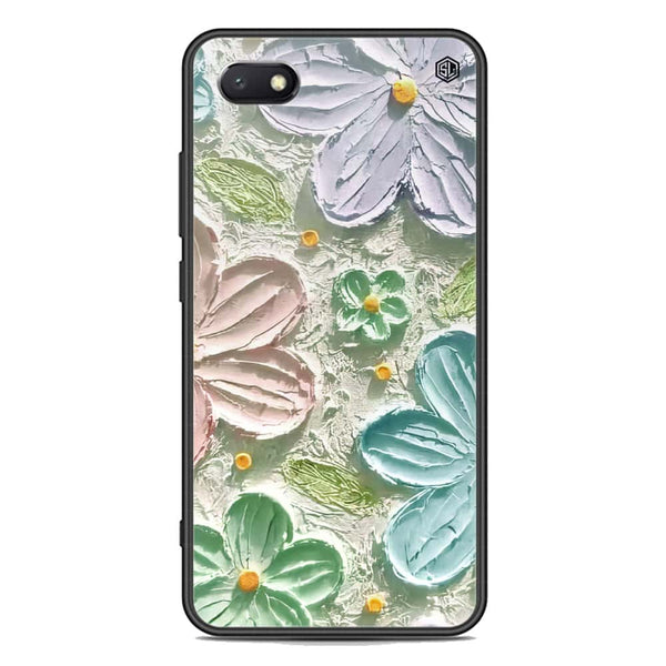 Floral Series Soft Phone Case - Premium Glass Case - Design 15 - Huawei Y5 Prime 2018