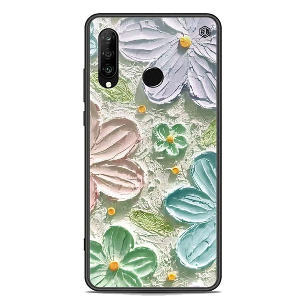 Floral Series Soft Phone Case - Premium Glass Case - Design 15 - Huawei Nova 4e