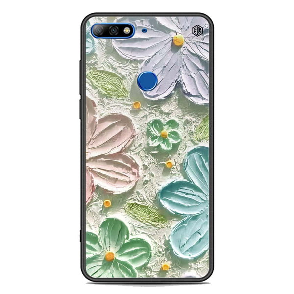 Floral Series Soft Phone Case - Premium Glass Case - Design 15 - Huawei Honor 7C
