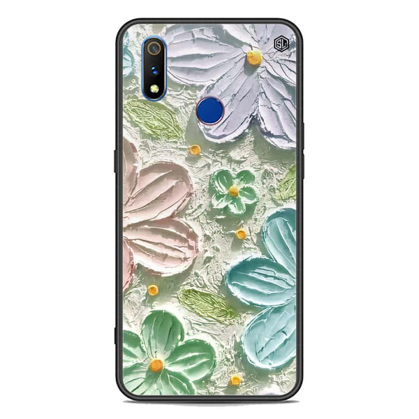 Floral Series Soft Phone Case - Premium Glass Case - Design 15 - Realme 3i