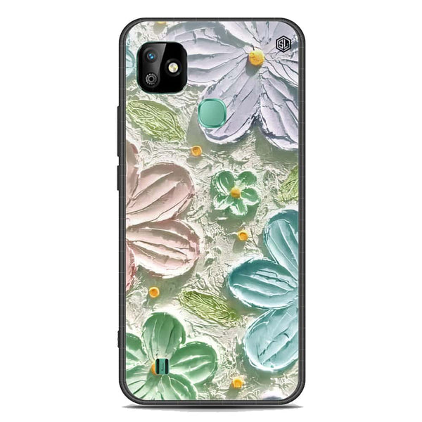Floral Series Soft Phone Case - Premium Glass Case - Design 15 - Infinix Smart HD 2021