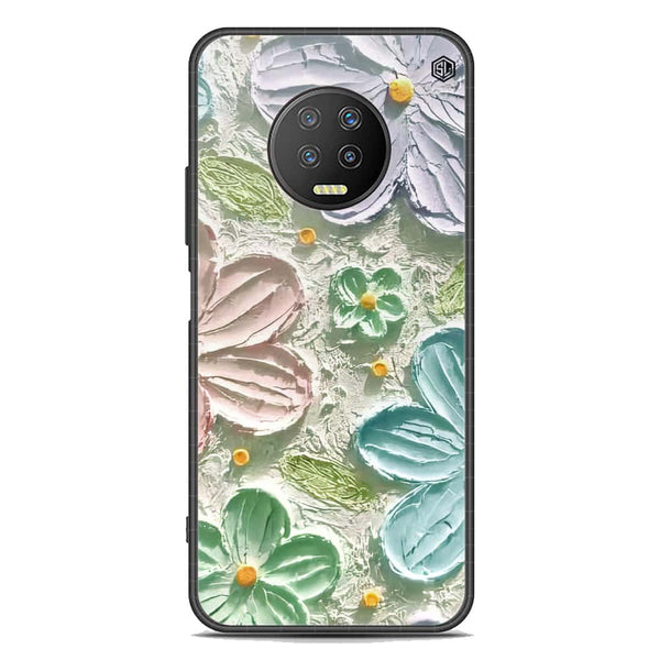 Floral Series Soft Phone Case - Premium Glass Case - Design 15 - Infinix Note 7