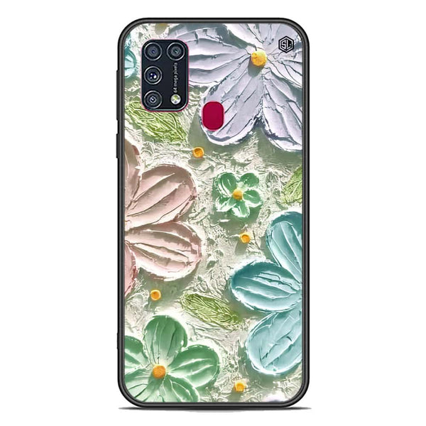 Floral Series Soft Phone Case - Premium Glass Case - Design 15 - Samsung Galaxy M31