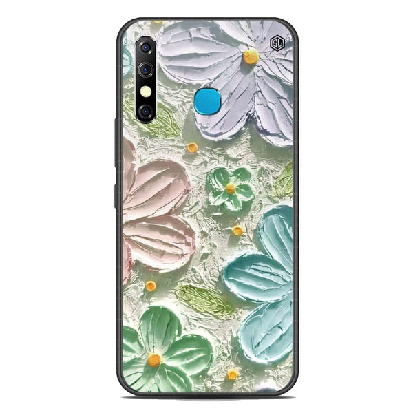 Floral Series Soft Phone Case - Premium Glass Case - Design 15 - Infinix Hot 8