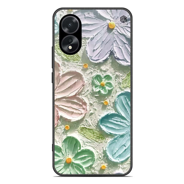 Floral Series Soft Phone Case - Premium Glass Case - Design 15 - Oppo A18