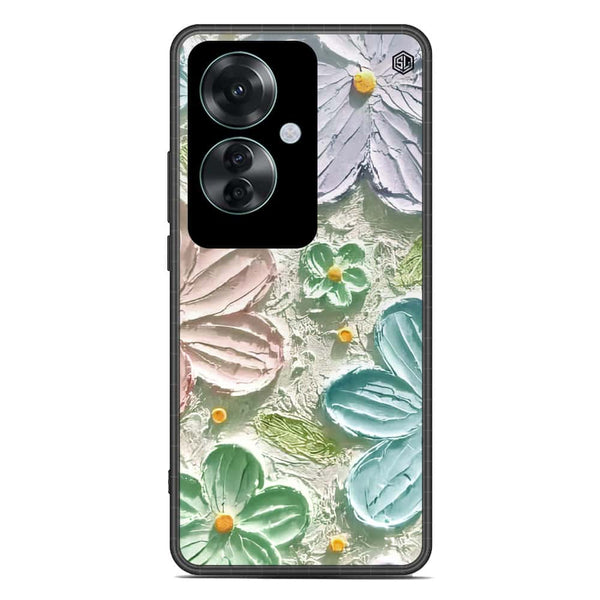 Floral Series Soft Phone Case - Premium Glass Case - Design 15 - Oppo Reno 11F