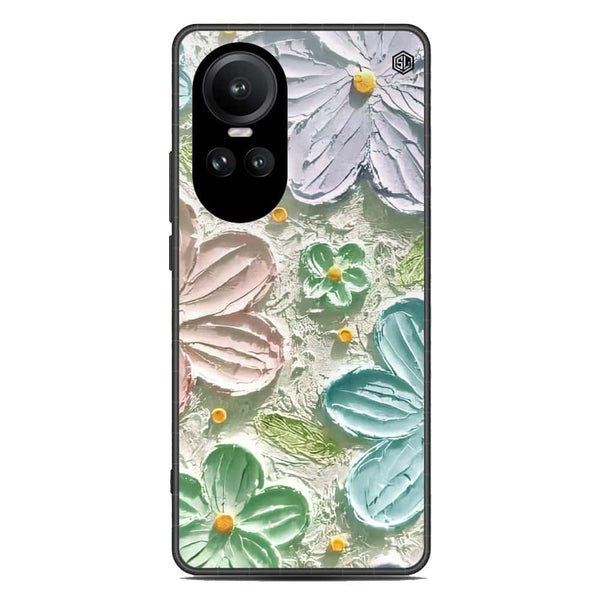 Floral Series Soft Phone Case - Premium Glass Case - Design 15 - Oppo Reno 10 Pro