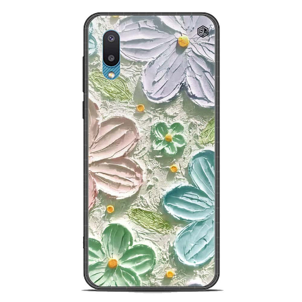 Floral Series Soft Phone Case - Premium Glass Case - Design 15 - Samsung Galaxy M02