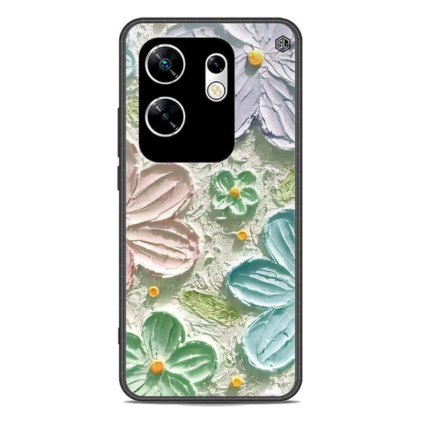 Floral Series Soft Phone Case - Premium Glass Case - Design 15 - Infinix Zero 30 4G