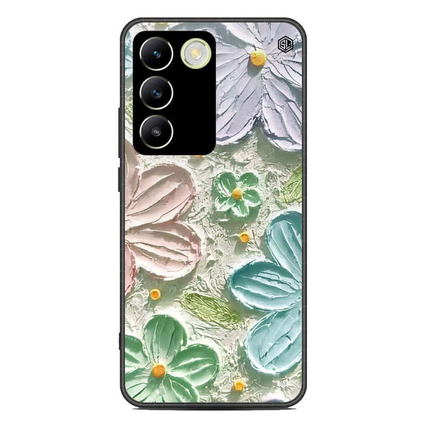 Floral Series Soft Phone Case - Premium Glass Case - Design 15 - Vivo Y100 4G