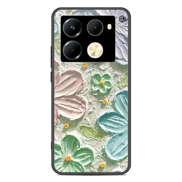 Floral Series Soft Phone Case - Premium Glass Case - Design 15 - Infinix Note 40 Pro