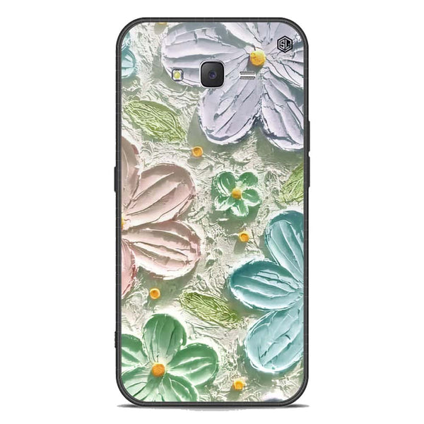 Floral Series Soft Phone Case - Premium Glass Case - Design 15 - Samsung Galaxy J7 2015