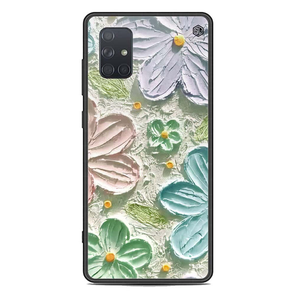 Floral Series Soft Phone Case - Premium Glass Case - Design 15 - Samsung Galaxy A71