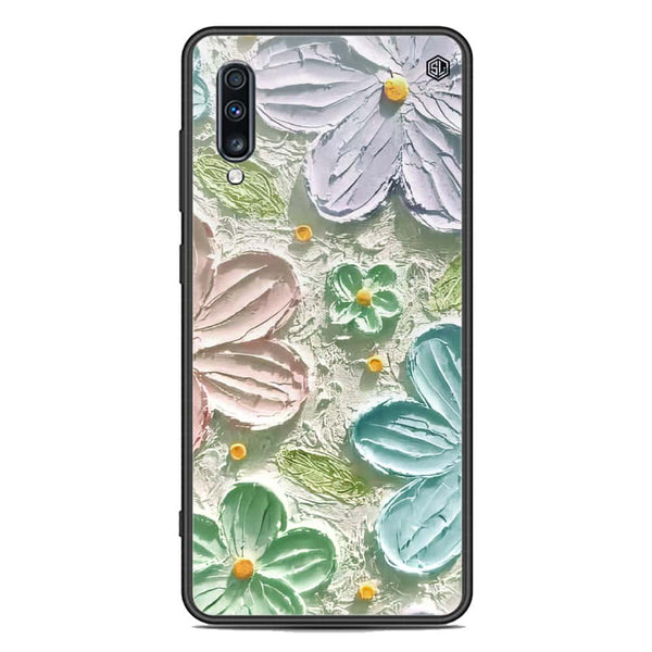 Floral Series Soft Phone Case - Premium Glass Case - Design 15 - Samsung Galaxy A70
