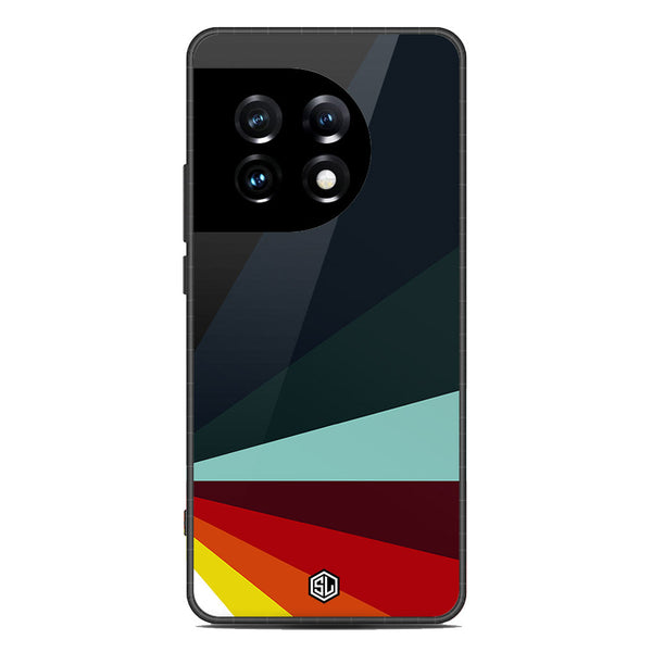 Retro Stripes Series Soft Phone Case - Premium Glass Case - Design 1 - OnePlus Ace 2 Pro
