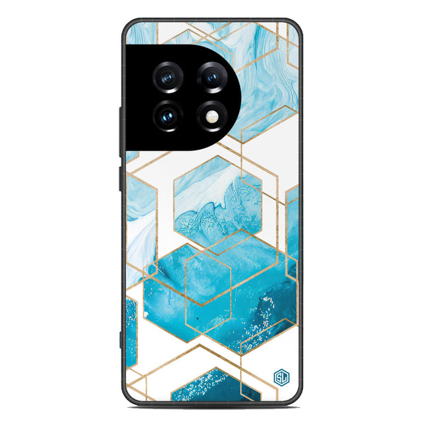 Stylish Marble Series Soft Phone Case - Premium Glass Case - Design 1 - OnePlus Ace 2 Pro
