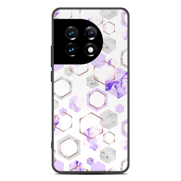 Stylish Marble Series Soft Phone Case - Premium Glass Case - Design 5 - OnePlus Ace 2 Pro