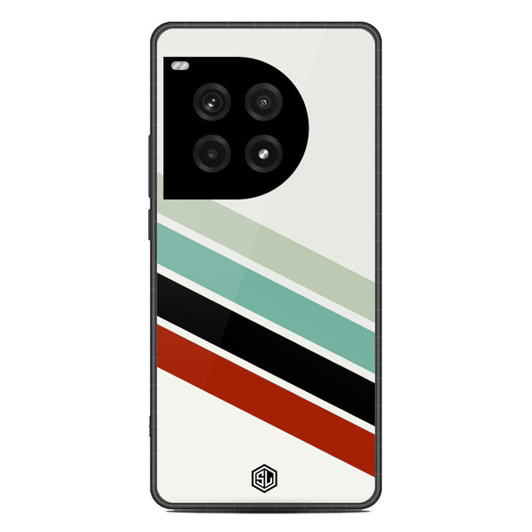 Retro Stripes Series Soft Phone Case - Metal Case - Design 2 - OnePlus Ace 3 Pro