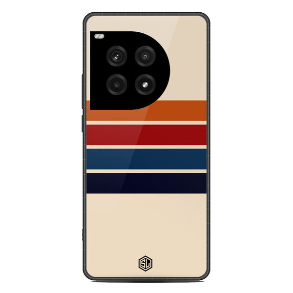 Retro Stripes Series Soft Phone Case - Metal Case - Design 3 - OnePlus Ace 3 Pro