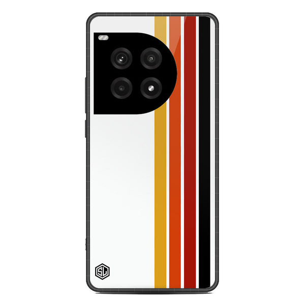 Retro Stripes Series Soft Phone Case - Metal Case - Design 4 - OnePlus Ace 3 Pro