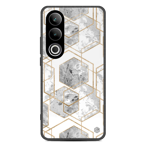 Stylish Marble Series Soft Phone Case - Metal Case - Design 2 - OnePlus Ace 3V