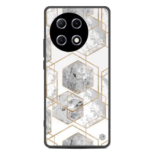 Stylish Marble Series Soft Phone Case - Metal Case - Design 2 - Tecno Camon 30S