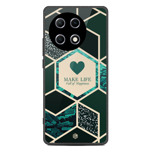 Happiness Series Soft Phone Case - Metal Case - Design 4 - Tecno Camon 30S