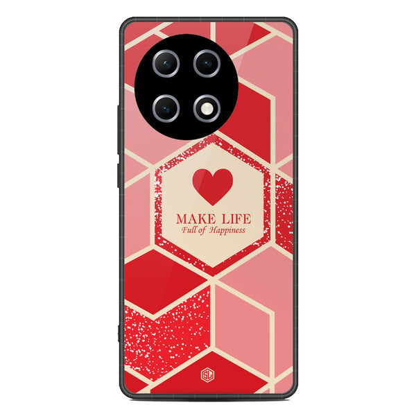 Happiness Series Soft Phone Case - Metal Case - Design 5 - Tecno Camon 30S