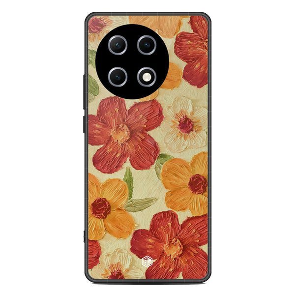 Floral Series Soft Phone Case - Metal Case - Design 6 - Tecno Camon 30S