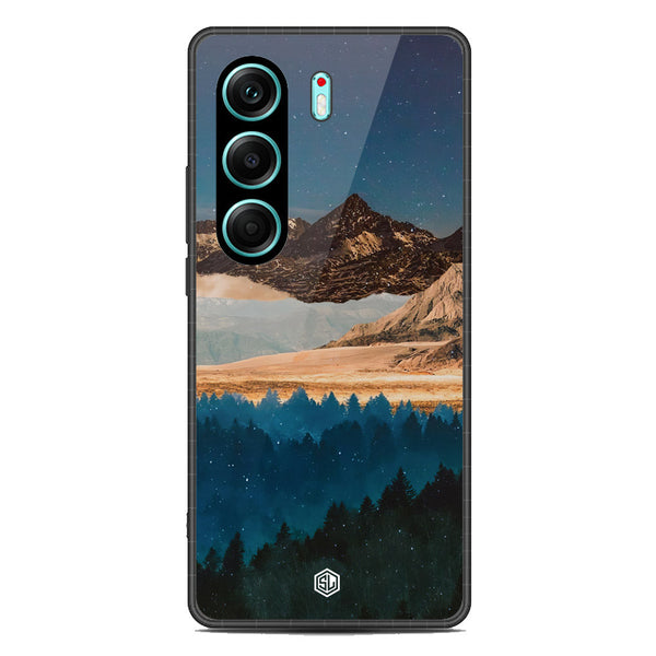 Mountains Wanderlust Series Soft Phone Case - Metal Case - Design 1 - Tecno Camon 40 Pro