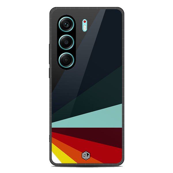 Retro Stripes Series Soft Phone Case - Metal Case - Design 1 - Tecno Camon 40 Pro