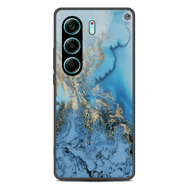 Marble Series Soft Phone Case - Metal Case - Design 2 - Tecno Camon 40