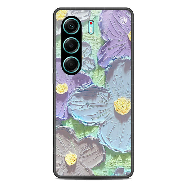 Floral Series Soft Phone Case - Metal Case - Design 1 - Tecno Camon 40 Pro