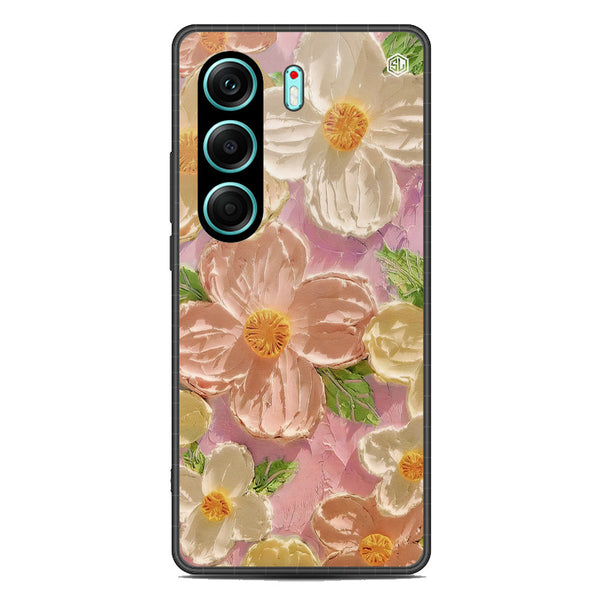 Floral Series Soft Phone Case - Metal Case - Design 11 - Tecno Camon 40 Pro