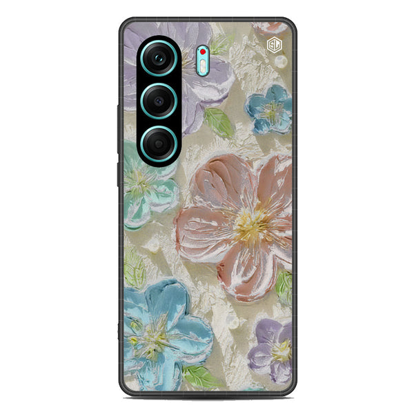 Floral Series Soft Phone Case - Metal Case - Design 14 - Tecno Camon 40 Pro