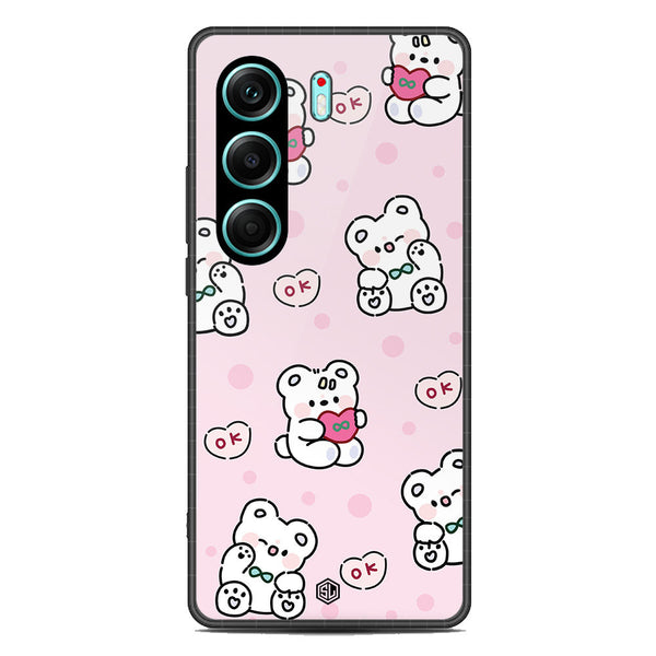 Cute Chic Series Soft Phone Case - Metal Case - Design 1 - Tecno Camon 40 Pro