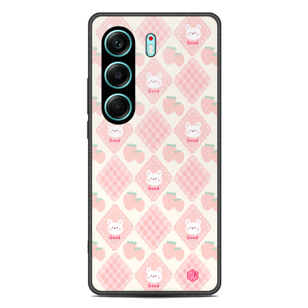 Cute Korean Design Series Soft Phone Case - Metal Case - Design 3 - Tecno Camon 40 Pro