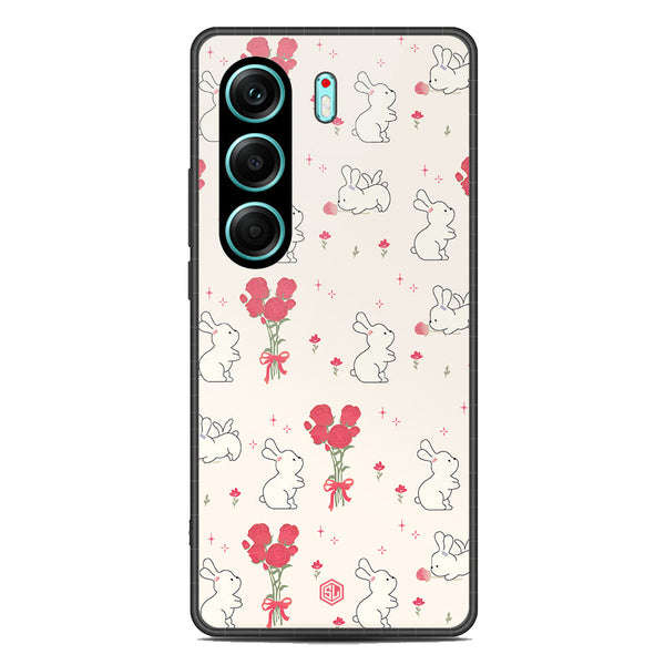 Cute Korean Design Series Soft Phone Case - Metal Case - Design 6 - Tecno Camon 40 Pro