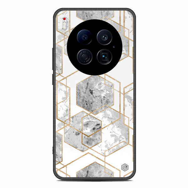 Stylish Marble Series Soft Phone Case - Glass Case - Design 2 - Tecno Camon 40 Premier