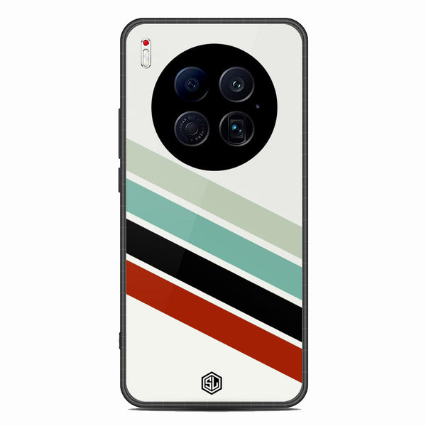 Retro Stripes Series Soft Phone Case - Glass Case - Design 2 - Tecno Camon 40 Premier