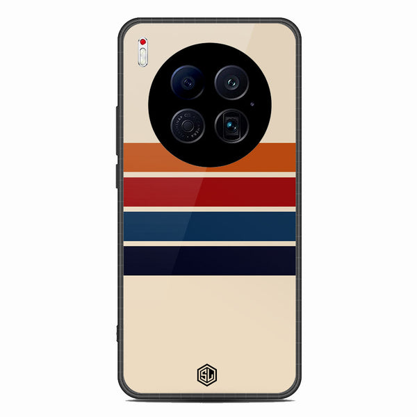 Retro Stripes Series Soft Phone Case - Glass Case - Design 3 - Tecno Camon 40 Premier