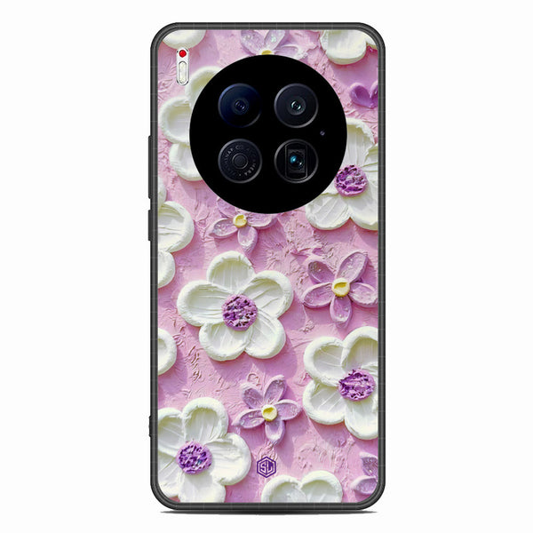 Floral Series Soft Phone Case - Glass Case - Design 4 - Tecno Camon 40 Premier