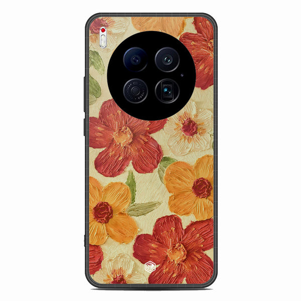 Floral Series Soft Phone Case - Glass Case - Design 6 - Tecno Camon 40 Premier