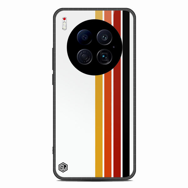 Retro Stripes Series Soft Phone Case - Glass Case - Design 4 - Tecno Camon 40 Premier