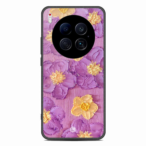 Floral Series Soft Phone Case - Glass Case - Design 8 - Tecno Camon 40 Premier