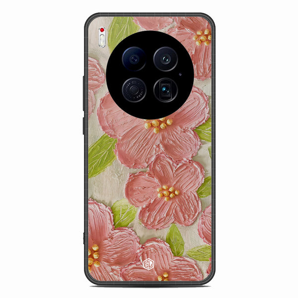 Floral Series Soft Phone Case - Glass Case - Design 9 - Tecno Camon 40 Premier